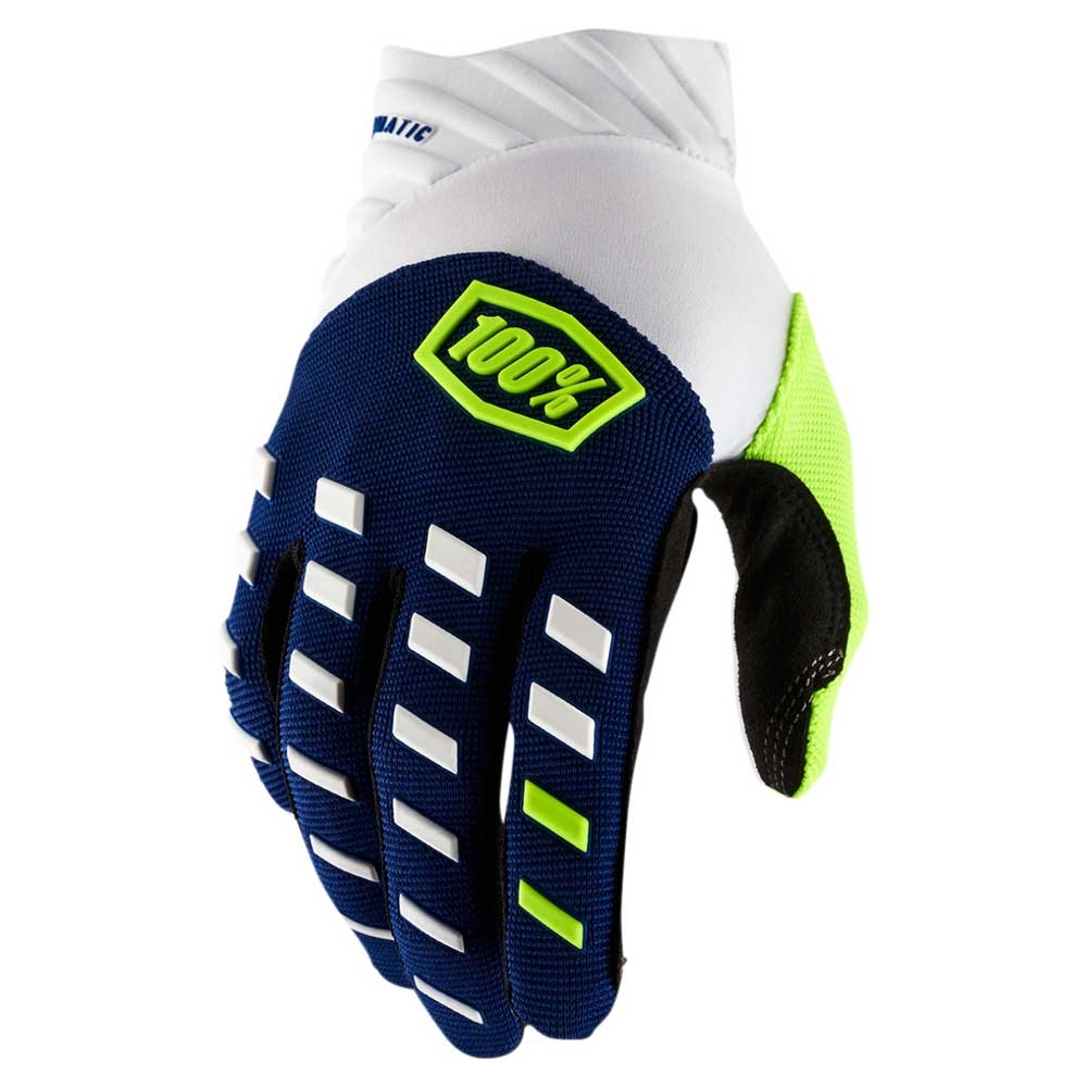 100% AIRMATIC Motocross Gloves - Navy White