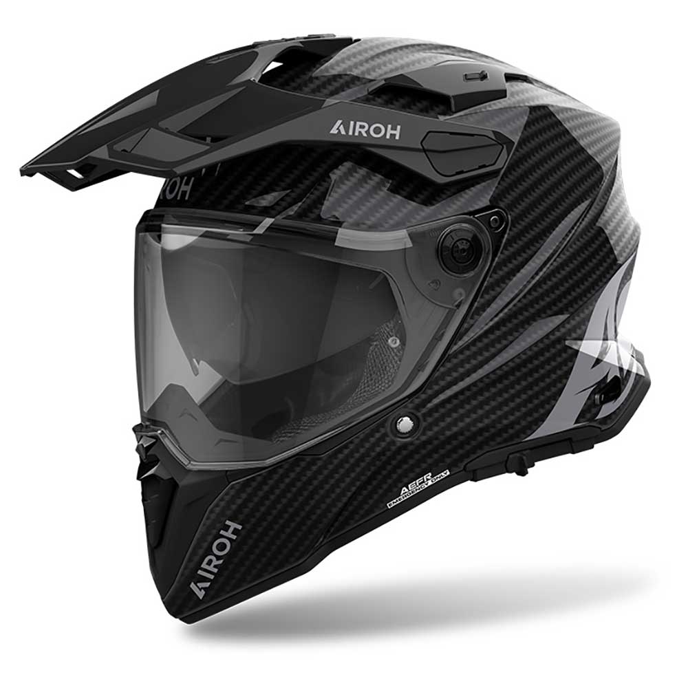 Airoh Commander Casco Adventure Con Doppia Visiera - Nero Opaco