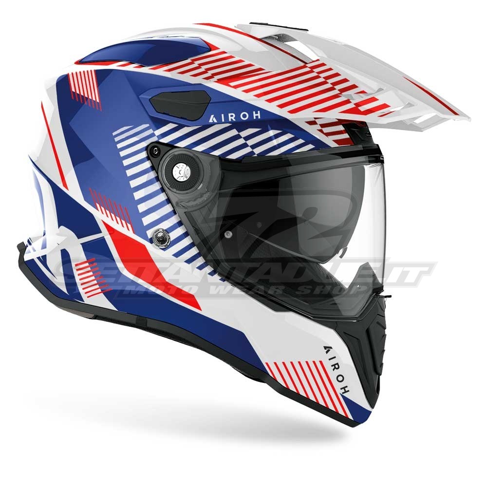 Casco Integrale On-Off Moto Touring Airoh COMMANDER Full Carbon Lucido  Vendita Online 