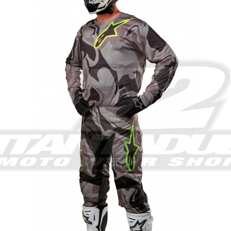 Completo Motocross Alpinestars RACER TACTICAL - Cast Gray Camo Magnet - Offerta Online