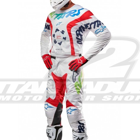 Completo Motocross Alpinestars RACER HANA - Bianco Multicolor - Offerta Online