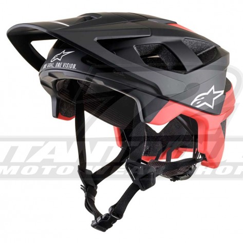 Casco MTB Alpinestars VECTOR PRO Atom - Nero Rosso Opaco - Offerta Online