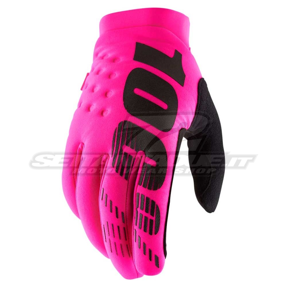 Guanti Motocross 100% BRISKER - Neon Pink