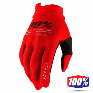 Guanti Motocross 100% iTRACK - Rosso