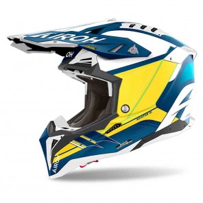 Casco Motocross Airoh AVIATOR 3 Saber - Blu Opaco - Offerta