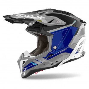 Casco Motocross Airoh AVIATOR 3 Saber - Blu - Offerta