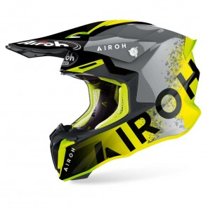 Casco Motocross Airoh TWIN 2.0 Bit - Giallo