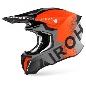 Casco Motocross Airoh TWIN 2.0 Bit - Arancione Opaco