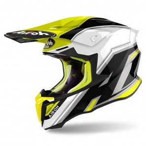 Casco Motocross Airoh TWIN 2.0 Shaken - Giallo - Offerta Online