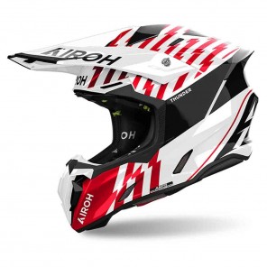 Casco Motocross Airoh TWIN 3 Thunder - Rosso - Offerta
