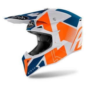 Casco Motocross Airoh WRAAP Raze - Arancione Opaco