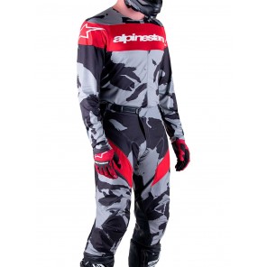 Completo Motocross Alpinestars RACER TACTICAL - Cast Gray Camo Mars Red - Offerta Online