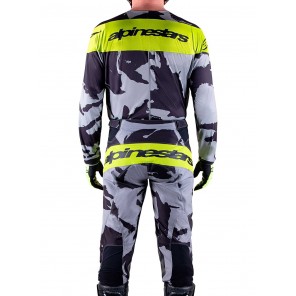 Completo Alpinestars RACER TACTICAL - Cast Gray Camo Yellow Fluo