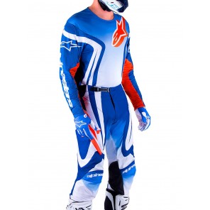 Completo Motocross Alpinestars RACER SEMI - Blue Hot Orange - Offerta Online