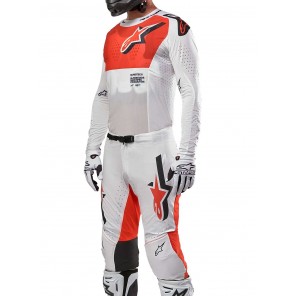 Completo Motocross Alpinestars SUPERTECH WARD - White Hot Orange - Offerta Online
