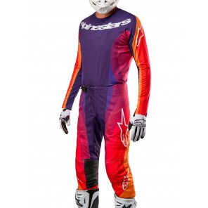 Completo Motocross Alpinestars TECHSTAR PNEUMA - Deep Purple Orange Deep Blue - Offerta Online