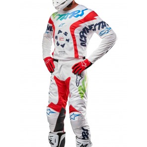 Completo Motocross Alpinestars RACER HANA - Bianco Multicolor - Offerta Online