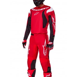 Completo Motocross Alpinestars FLUID HAUL - Rosso Luminoso Nero - Offerta