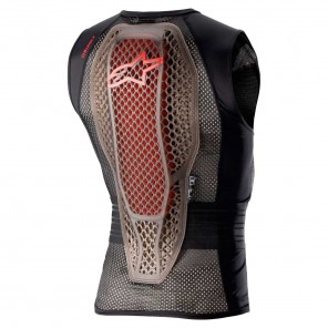 Gilet Alpinestars NUCLEON FLEX PRO Protection Vest - Transparent Smoke Red Black