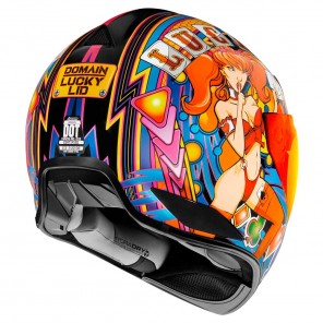 Casco Icon DOMAIN Lucky Lid 4 - Rosso