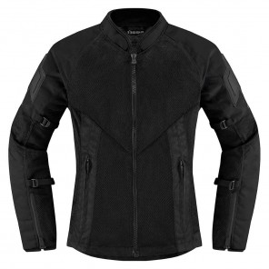 Giacca Moto Donna Icon MESH AF CE - Nero - Offerta Online