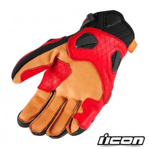 Guanti Icon HYPERSPORT SHORT - Rosso