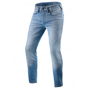 Jeans Moto REV'IT! PISTON 2 SK (Taglia Corta) - Azzurro Slavato - Offerta Online