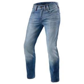 Jeans Moto REV'IT! PISTON 2 SK (Taglia Lunga) - Blu Medio Slavato - Offerta Online