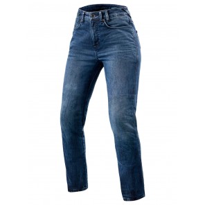 Jeans Moto Donna REV'IT! VICTORIA 2 LADIES SF (Taglia Corta) - Blu Medio - Offerta Online