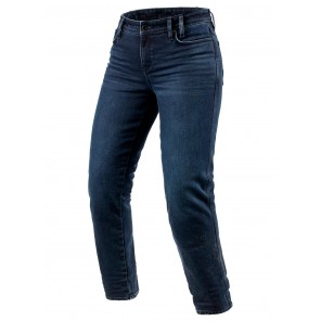 Jeans Moto Donna REV'IT! VIOLET LADIES BF (Taglia Corta) - Dark Blue Black Used - Offerta