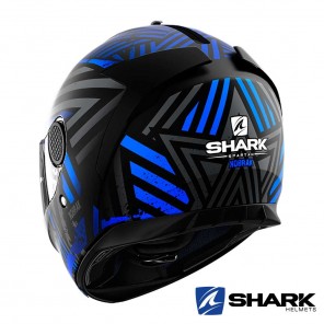 Casco Shark SPARTAN Kobrak Mat - Nero Blu