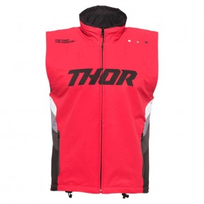 Gilet Enduro Thor WARM UP - Rosso Nero