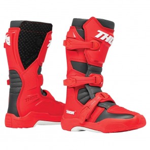 Stivali Cross Bambino Thor YOUTH BLITZ XR - Rosso Carbone - Offerta Online