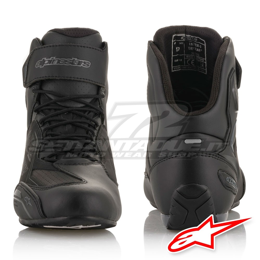 Alpinestars FASTER-3 DRYSTAR Riding Shoes - Black Cool Grey