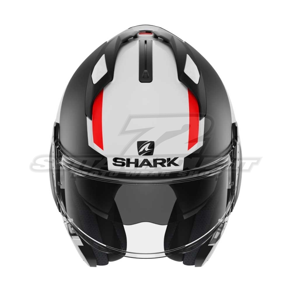 Shark Evo GT Sean WKR White Black Red Modular Helmet