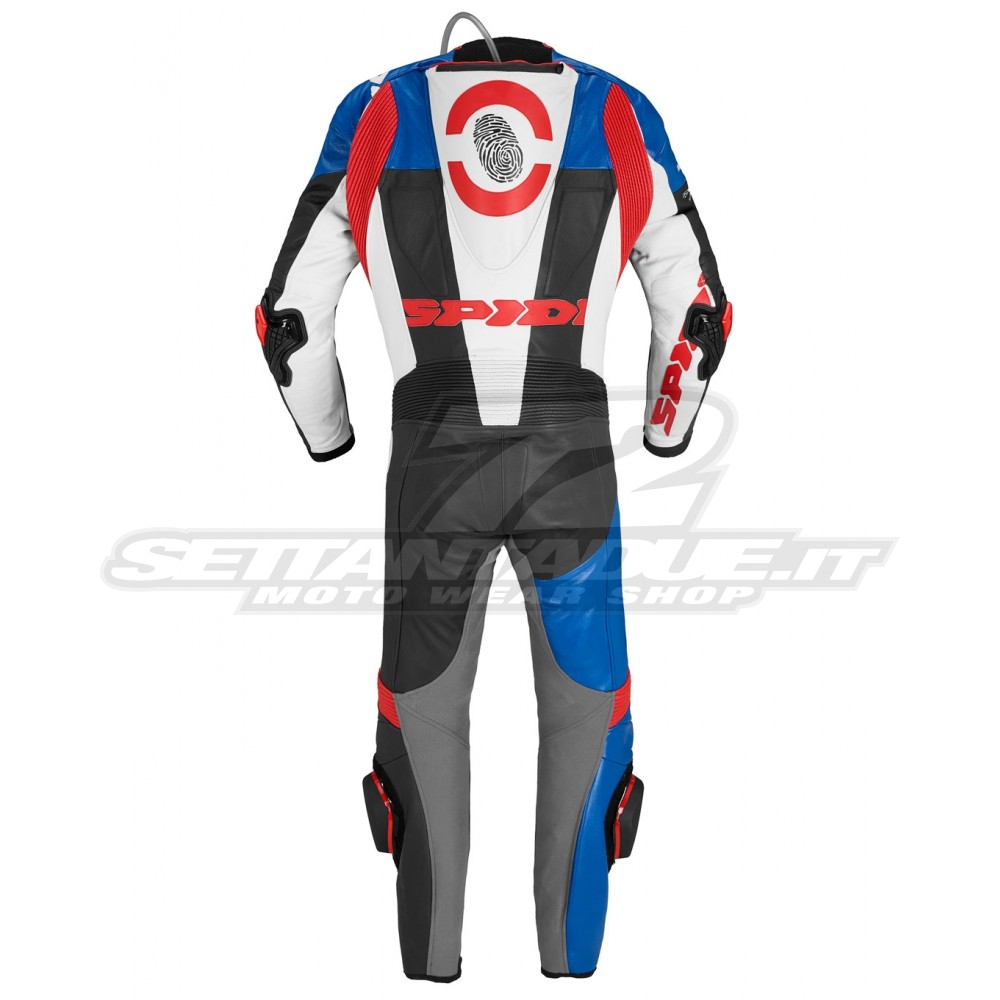 Spidi Track Wind Replica Evo Motorcycle Racing Leather Suit Red/White