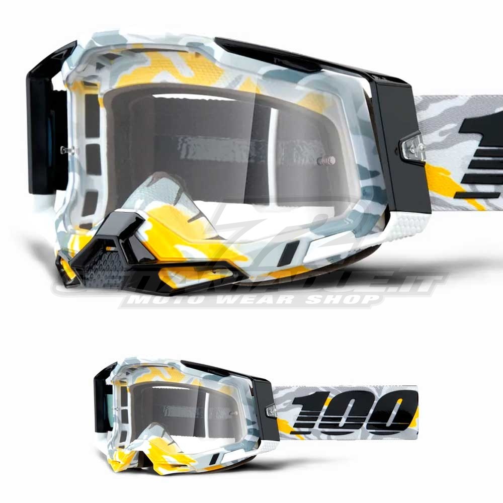 100% RACECRAFT 2 Korb Motocross Goggle - Clear Lens - Online Sale