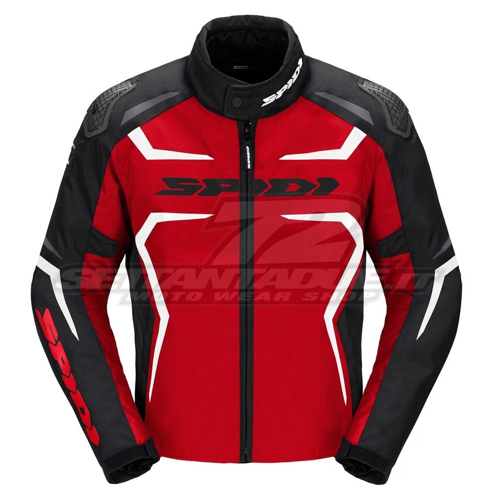 Spidi RACE-EVO H2OUT Motorcycle Jacket - Black Red White - Sale