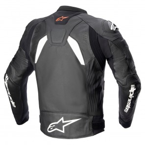 Alpinestars GP PLUS R V4 RIDEKNIT Leather Jacket - Black White