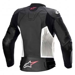 Alpinestars STELLA GP PLUS V4 Leather Jacket - Black White Diva Pink
