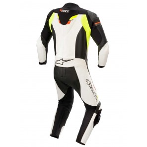 Alpinestars GP FORCE CHASER Leather Suit - Black White Red Fluo Yellow Fluo