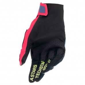 Alpinestars TECHSTAR Gloves - Light Blue Red Berry Black