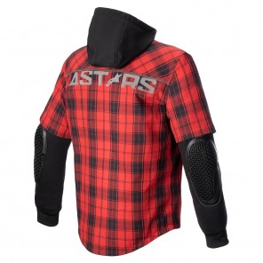Alpinestars MO.ST.EQ TARTAN Shirt - Flame Red Black