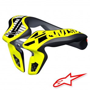 Alpinestars YOUTH Neck Support - Black Yellow Fluo