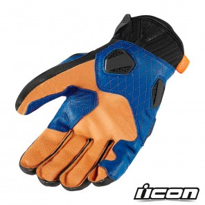 Icon HYPERSPORT SHORT Gloves - Blue