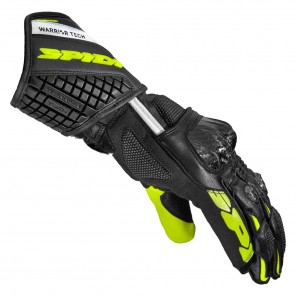 Spidi CARBO 5 Leather Gloves - Black Fluo Yellow