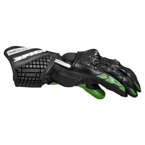 Spidi CARBO 5 Leather Gloves - Black Green
