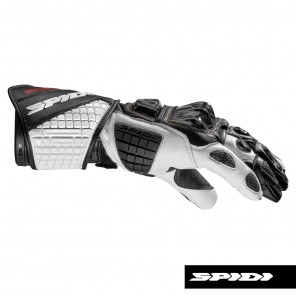 Spidi CARBO TRACK EVO Leather Gloves - Black White