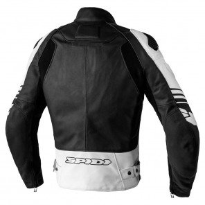 Spidi TRACK WARRIOR Leather Jacket - Black White