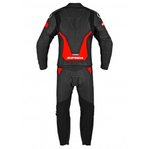 Spidi LASER TOURING 2pc Leather Suit - Black Red